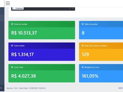 Módulo de Dashboards no ERPClass: Gestão de Vendas Inteligente e em Tempo Real
