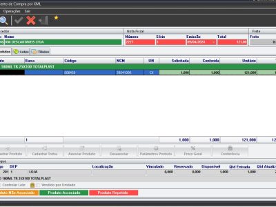 Entrada de Produtos por Arquivo XML